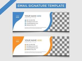 Professional Creative E Signature Design Template vector