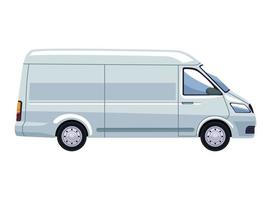 white van mockup vector