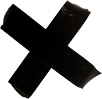 cross black duct tape png