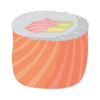 maki sushi comida asiática vector