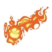 fire flame shot vector