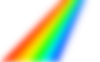 Rainbow color gradient for photo effect lighting overlay png