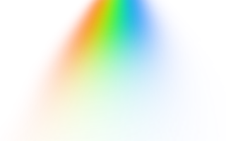 Rainbow color gradient for photo effect lighting overlay png