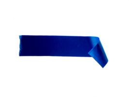 blaues Klebeband mit Rollrand für unteres Drittel png