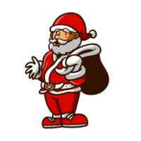 süße weihnachtsmann-illustration für weihnachten png