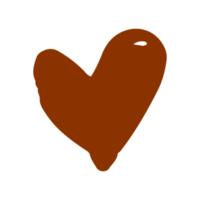 amor em boho minimalista e ilustração desenhada à mão vintage para elemento de design. png