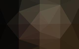 Dark Black vector shining triangular pattern.