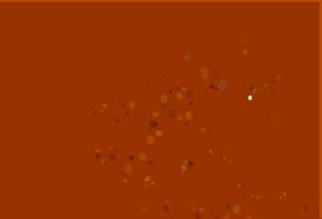 Light Orange vector background with bubble shapes.