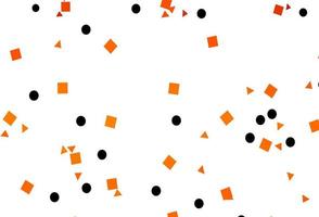 Light Orange vector cover in polygonal style with circles.