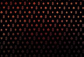 Dark orange vector layout with elements of cards.
