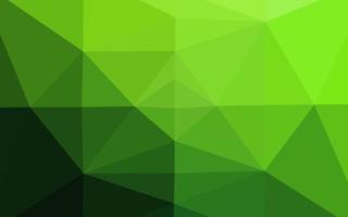 Light Green vector triangle mosaic template.