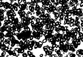 Black and white vector template with circles.