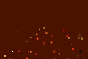 Light Orange vector cover with spots.