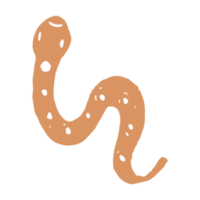snake in minimalist boho and vintage hand drawn illustration for design element.