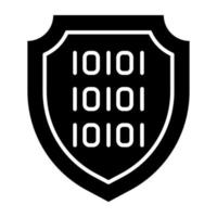 Creative design icon of secure binary data vector