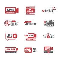 Live Stream Generic On Air Live vector