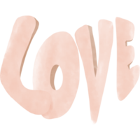 ilustração em aquarela de amor dos namorados png