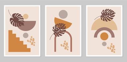 A set of abstract posters. vector