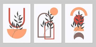 A set of abstract posters. vector