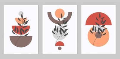 A set of abstract posters. vector