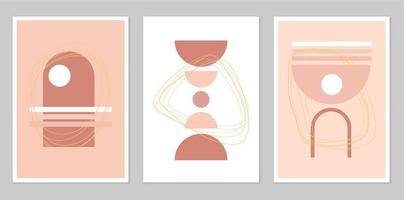 A set of abstract posters. vector