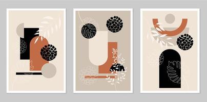 A set of abstract posters. vector