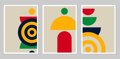 A set of abstract posters. vector