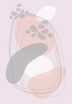 Abstract design. Various forms. Modern art isolated vector graphics.