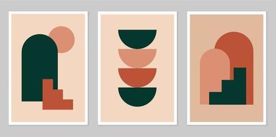 A set of abstract posters. vector