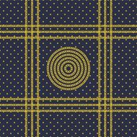 Seamless pattern with retro hand-drawn sketch golden chain on dark background. Drawing engraving texture. Great design for fashion, textile, decorative frame, yacht style card. vector