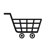 Shopping, cart vector icon. Simple element illustration from user interface concept. Financial concept vector illustration