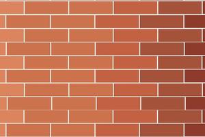 Brick wall. Brown brick wall background. Vector illustration.