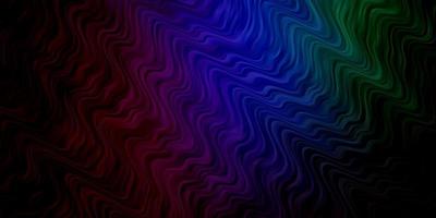 Dark Multicolor vector backdrop with bent lines.