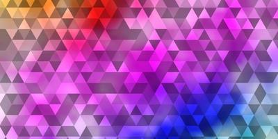 Light Multicolor vector background with polygonal style.