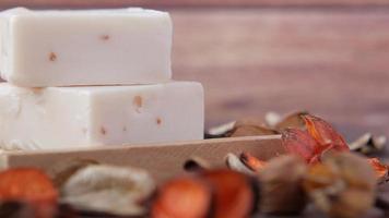 Homemade natural soap bar video