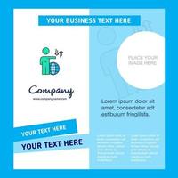 Globe Company Brochure Template Vector Busienss Template