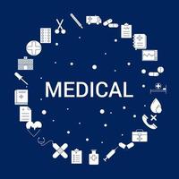 Creative Medical icon Background vector