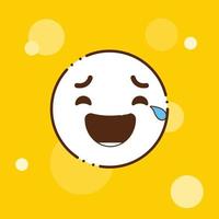 Laughing Emoji icon design vector