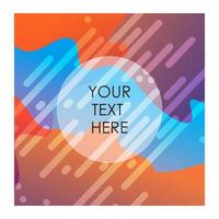 Colorful background with typography vector