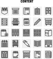 Content Line Icon Pack For Designers And Developers Icons Of Book Book Mark Content Content Pens Pocket Content Vector