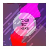 Multicolor background with typography vector