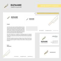 Knife Business Letterhead Envelope and visiting Card Design vector template