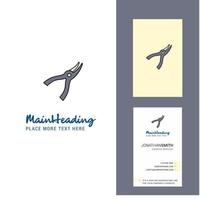 Cutter Creative Logo and business card vertical Design Vector