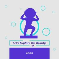 Lets Explore the beauty of Atlas National Landmarks vector