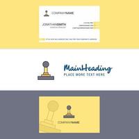 Beautiful Gear box Logo and business card vertical Design Vector