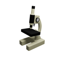 Ícone de microscópio 3D, perfeito para uso como um elemento adicional em seus designs de modelo, banner e pôster png