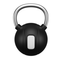 Kettle bell 3d icon, perfect to use as an additional element in your poster, banner and template designs png