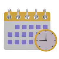 Schedule 3d icon, perfect for use as an additional element in your poster, banner and template designs png