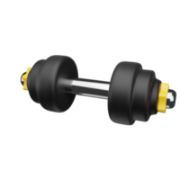 dumbbell 3d icon, perfect to use as an additional element in your poster, banner and template designs png