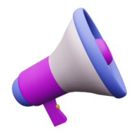 3d megaphone icon, great for adding elements to poster, banner and template designs png